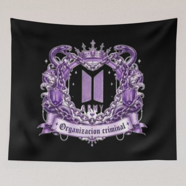 Item preview, Purple Royal ARMY Inspired Crest | Gothic Crown & Serpent Aesthetic | Fantasy Purple Fan Art designed and sold by Feminine Energy Studio .
