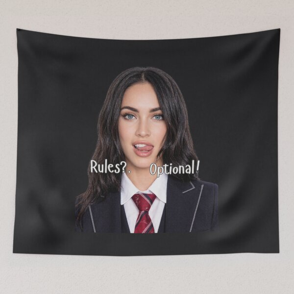 Item preview, Megan Fox Bold Rules Optional Humor designed and sold by Vicky021.