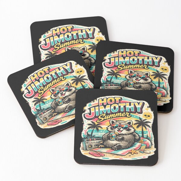 Item preview, Hot Jimothy Raccoon Summer designed and sold by aventi24.