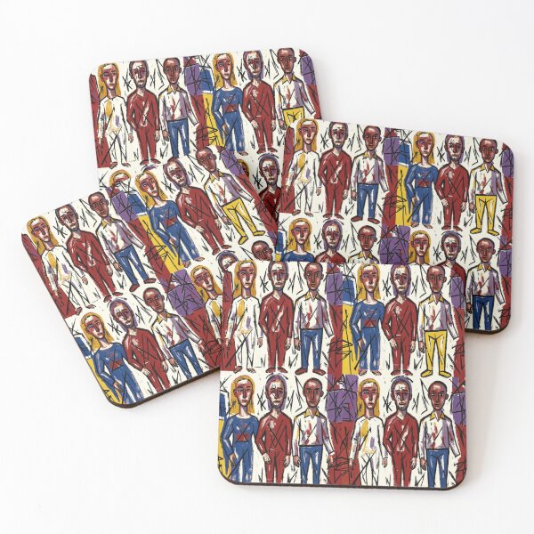 Item preview, Abstract Fashion Figures Pattern designed and sold by weirdfishes123.