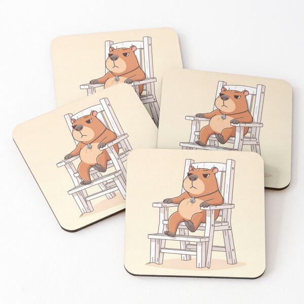 Item preview, Capybara Lifeguard Who Refuses to Panic Cartoon designed and sold by PictorialWhimsy.