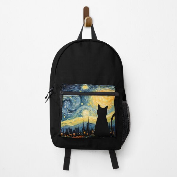Item preview, Van Gogh Cat Starry Night Van Gogh Cat Lovers designed and sold by PurrfectHome.