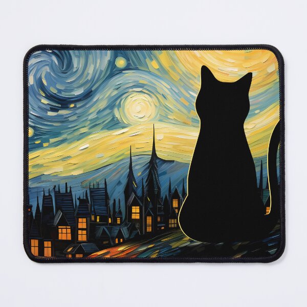 Item preview,  Van Gogh Cat Starry Night Van Gogh Cat Lovers designed and sold by PurrfectHome.