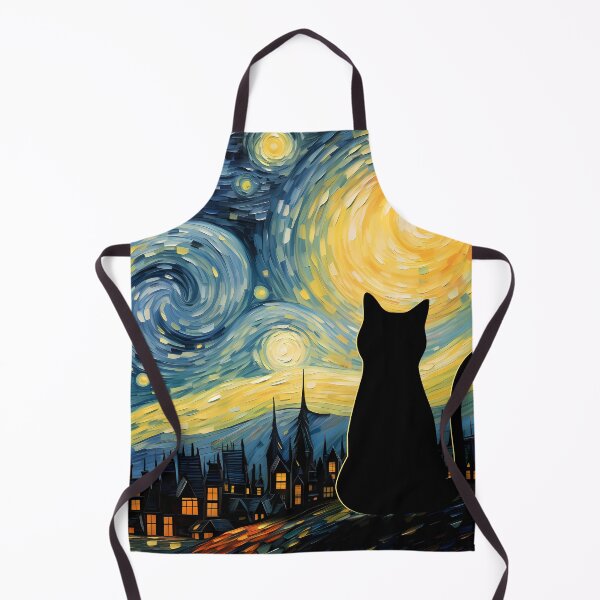 Item preview, Van Gogh Cat Starry Night Van Gogh Cat Lovers designed and sold by PurrfectHome.