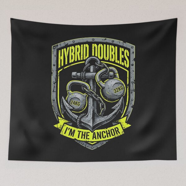 Item preview, Functional Fitness Kettlebell Training Hybrid Athlete Anchor Crest designed and sold by SplashTastic.