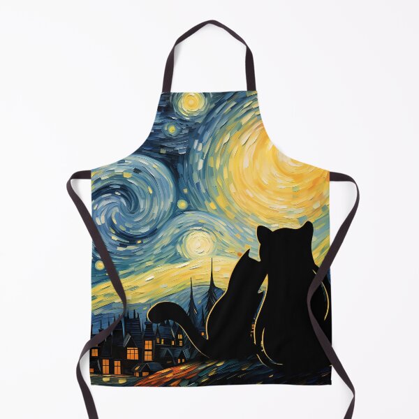 Item preview, Van Gogh Cat Starry Night Van Gogh Cat Lovers designed and sold by PurrfectHome.