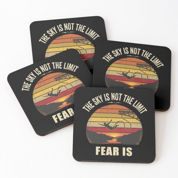 Item preview, The Sky Is Not the Limit Fear Is – Vintage Bungee Jump Adventure designed and sold by SidTastic .