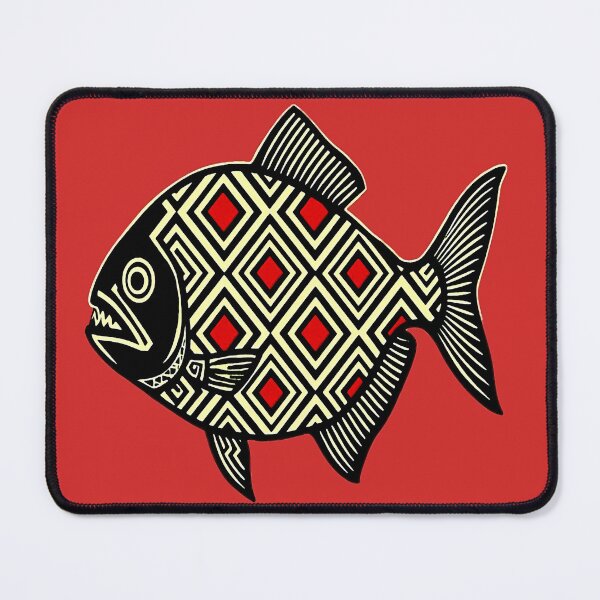 Item preview, Tribal Fish Graphic designed and sold by ViaARTfactory.