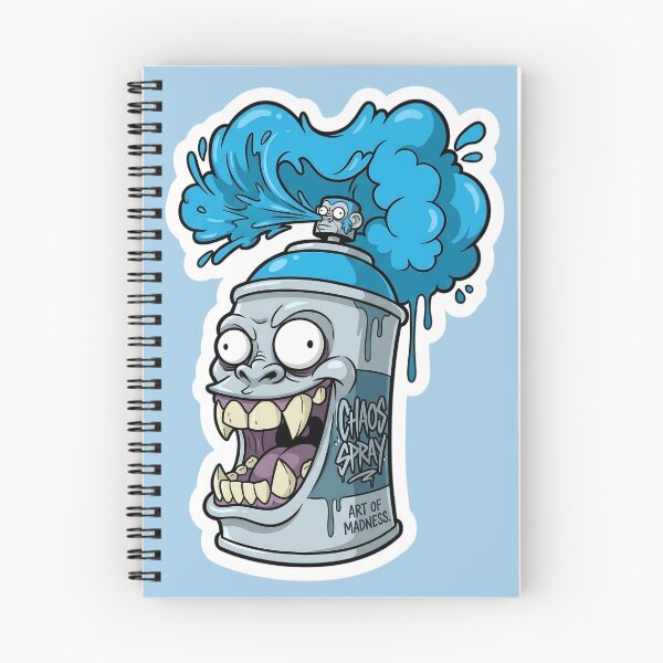 Item preview, Chaos Spray Monster Sticker | Graffiti Spray Can Monster | Street Art Horror Cartoon | Urban Graffiti Decal | Creepy Monster Art designed and sold by Bhaskar Digital Art.