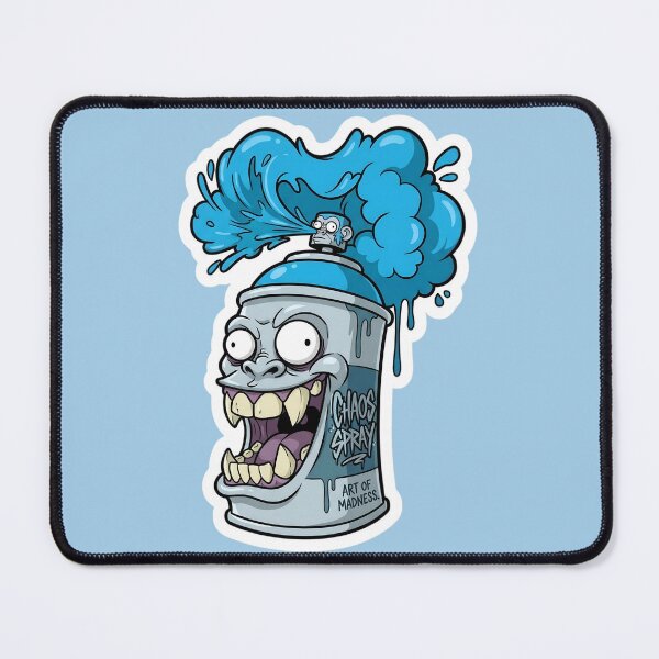Item preview, Chaos Spray Monster Sticker | Graffiti Spray Can Monster | Street Art Horror Cartoon | Urban Graffiti Decal | Creepy Monster Art designed and sold by Bhaskar Digital Art.