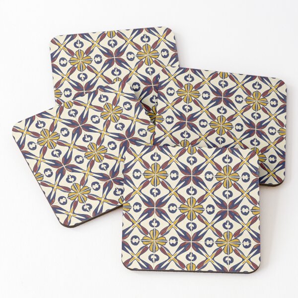 Item preview, Mediterranean Floral Tile Pattern designed and sold by weirdfishes123.