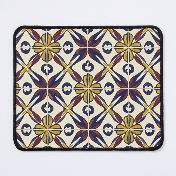 Item preview, Mediterranean Floral Tile Pattern designed and sold by weirdfishes123.