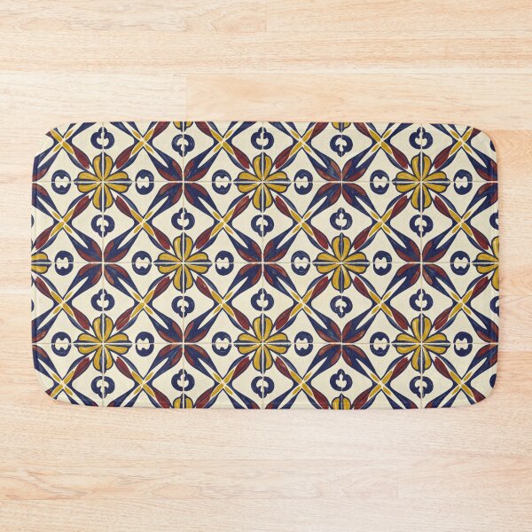Item preview, Mediterranean Floral Tile Pattern designed and sold by weirdfishes123.