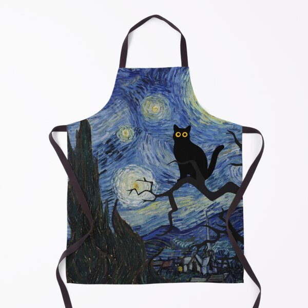 Item preview, Van Gogh Cat Starry Night Van Gogh Cat Lovers designed and sold by PurrfectHome.