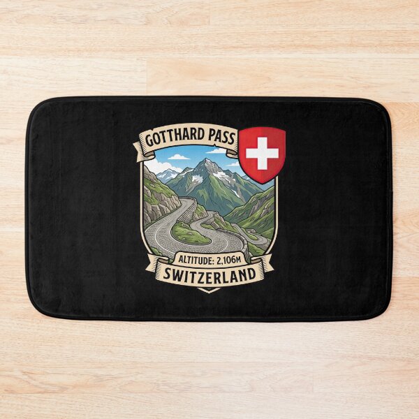 Item preview, Gotthard Pass Scenic Swiss Alps Artwork designed and sold by enzoade.