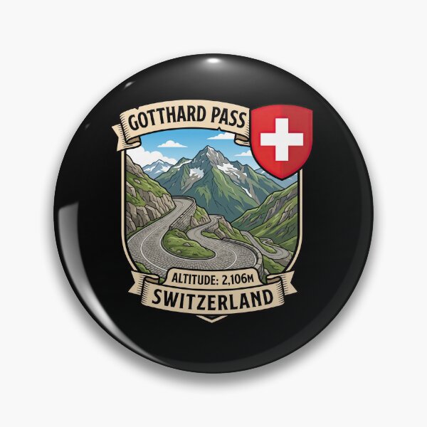 Item preview, Gotthard Pass Scenic Swiss Alps Artwork designed and sold by enzoade.
