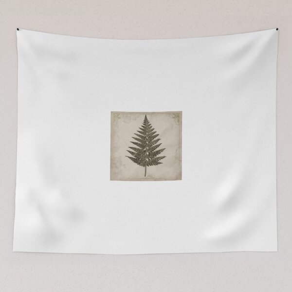Item preview, Antique Pressed Fern Frond Botanical Herbarium Plate designed and sold by PictorialWhimsy.