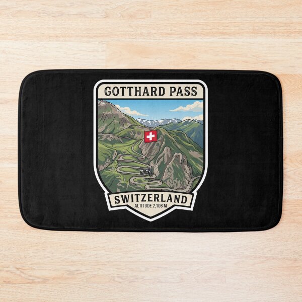 Item preview, Gotthard Pass Switzerland Biker Adventure Graphic designed and sold by enzoade.