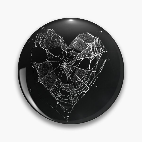 Item preview, Heart Shaped Spider Web Gothic Love Design designed and sold by inkoutninja.
