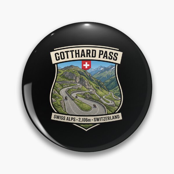 Item preview, Gotthard Pass Alpine Pass Travel Print designed and sold by enzoade.