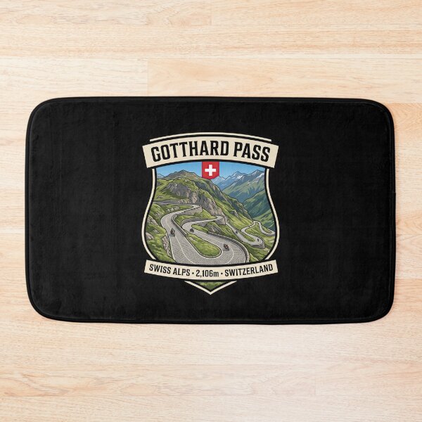 Item preview, Gotthard Pass Alpine Pass Travel Print designed and sold by enzoade.