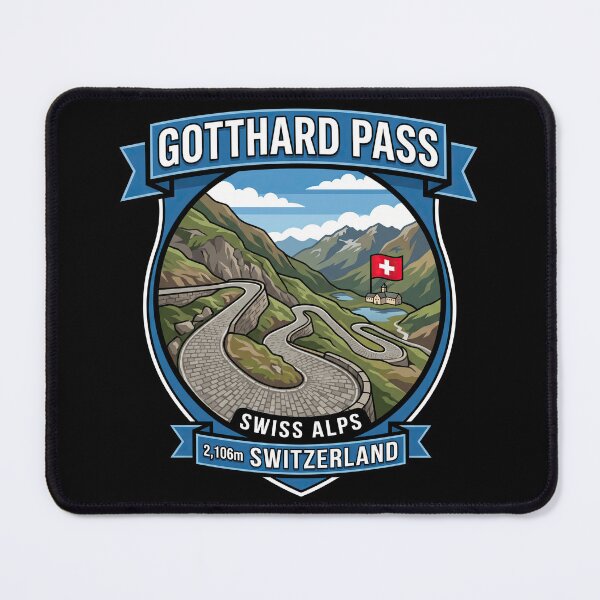 Item preview, Gotthard Pass Switzerland Road Trip Design designed and sold by enzoade.