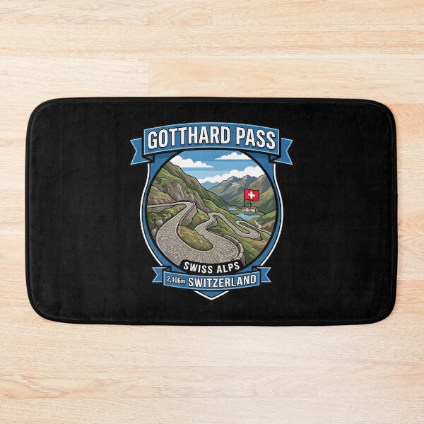 Item preview, Gotthard Pass Switzerland Road Trip Design designed and sold by enzoade.
