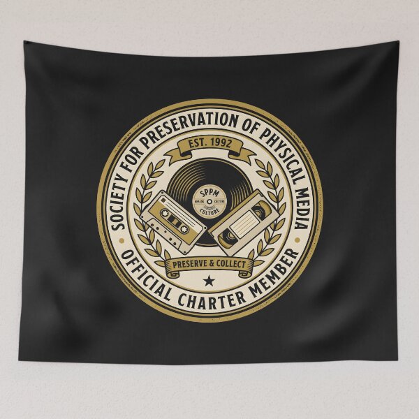 Item preview, Retro Physical Media Vinyl Record Collector Audio Nostalgia Seal designed and sold by SplashTastic.