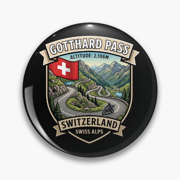 Item preview, Gotthard Pass Iconic Alpine Highway Graphic designed and sold by enzoade.