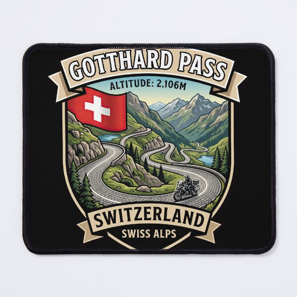 Item preview, Gotthard Pass Iconic Alpine Highway Graphic designed and sold by enzoade.
