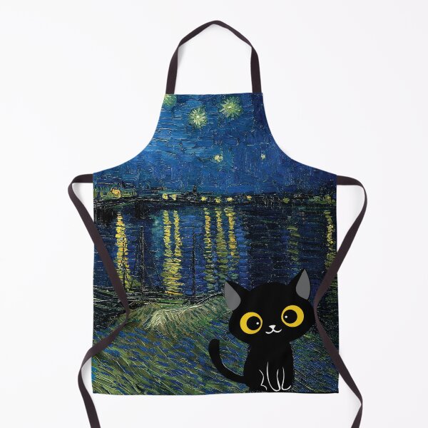 Item preview, Van Gogh Cat Starry Night Van Gogh Cat Lovers designed and sold by PurrfectHome.