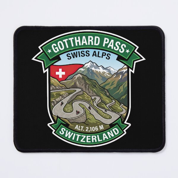 Item preview, Gotthard Pass Swiss Mountain Adventure Artwork designed and sold by enzoade.