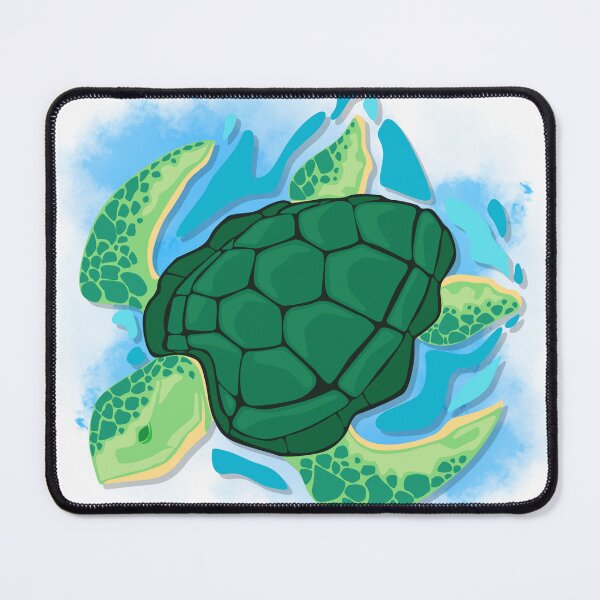 Item preview, Sea Turtle Making a Splash | Colorful Ocean Wildlife Illustration designed and sold by DonnaRaine.