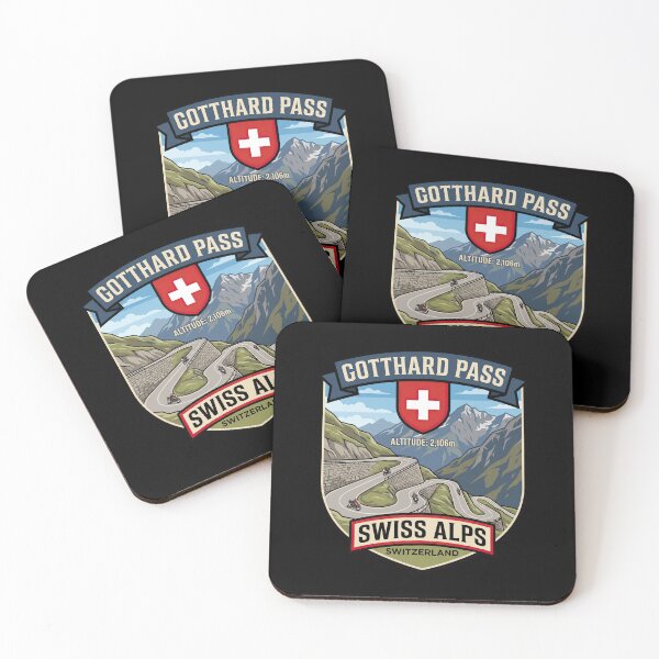 Item preview, Gotthard Pass Switzerland Scenic Driving Route Graphic designed and sold by enzoade.