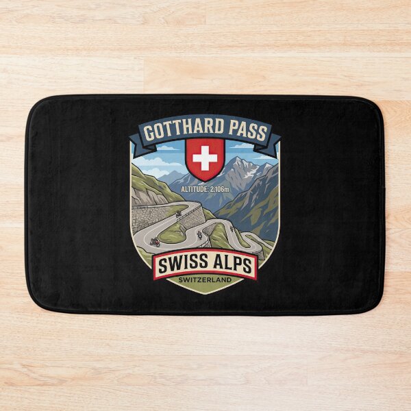 Item preview, Gotthard Pass Switzerland Scenic Driving Route Graphic designed and sold by enzoade.
