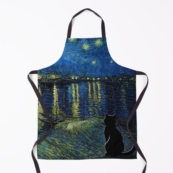 Item preview, Van Gogh Cat Starry Night Van Gogh Cat Lovers designed and sold by PurrfectHome.