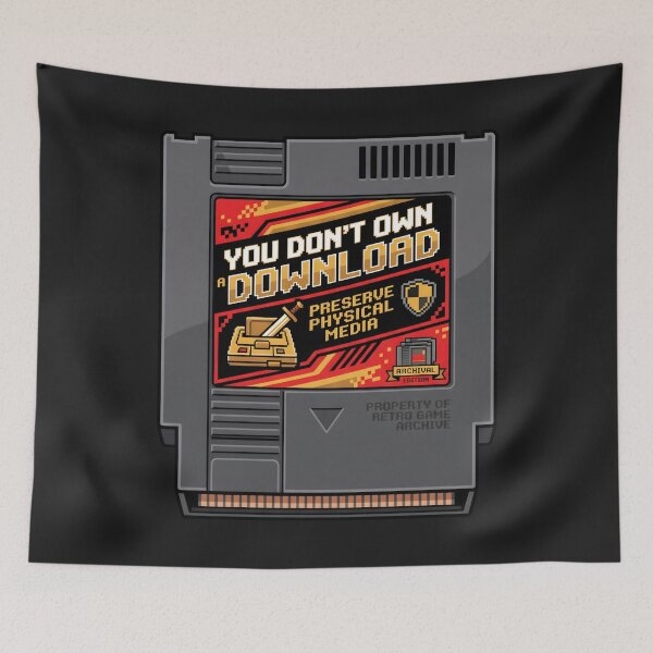 Item preview, Retro Gaming Physical Media Preservation 8-Bit Pixel Art Cartridge designed and sold by SplashTastic.
