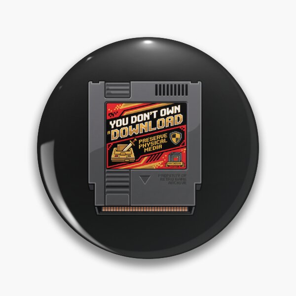Item preview, Retro Gaming Physical Media Preservation 8-Bit Pixel Art Cartridge designed and sold by SplashTastic.