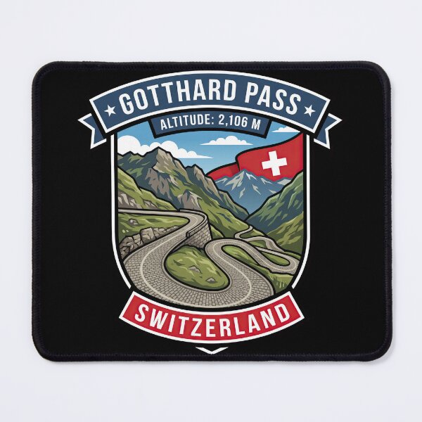 Item preview, Gotthard Pass Historic Alpine Road Artwork designed and sold by enzoade.