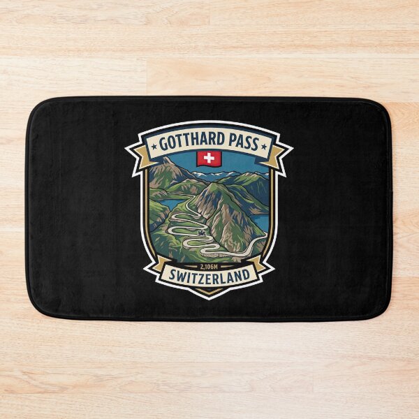 Item preview, Gotthard Pass Switzerland Mountain Pass Adventure Print designed and sold by enzoade.