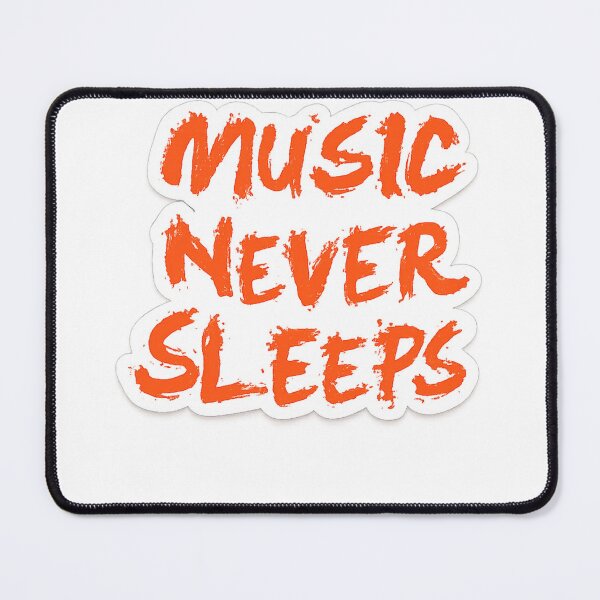 Item preview, Music Never Sleeps Bold Graffiti Typography designed and sold by ZenOtaku Lab.