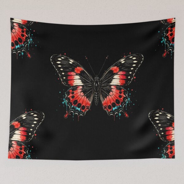 Item preview, Scarlet Mormon Butterfly Watercolor Art – Vibrant Nature Illustration designed and sold by ColorSplash123.