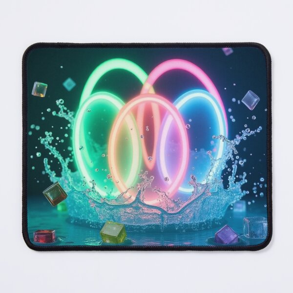 Item preview, Neon Glow Rings with Water Splash. designed and sold by fbtrisha.