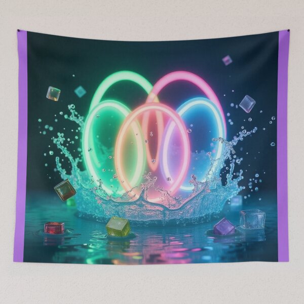 Item preview, Neon Glow Rings with Water Splash. designed and sold by fbtrisha.