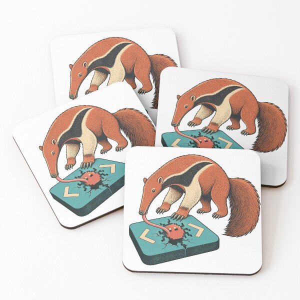 Item preview, Bug-Fixing Anteater – Funny Programmer Creature designed and sold by yagniikd-.