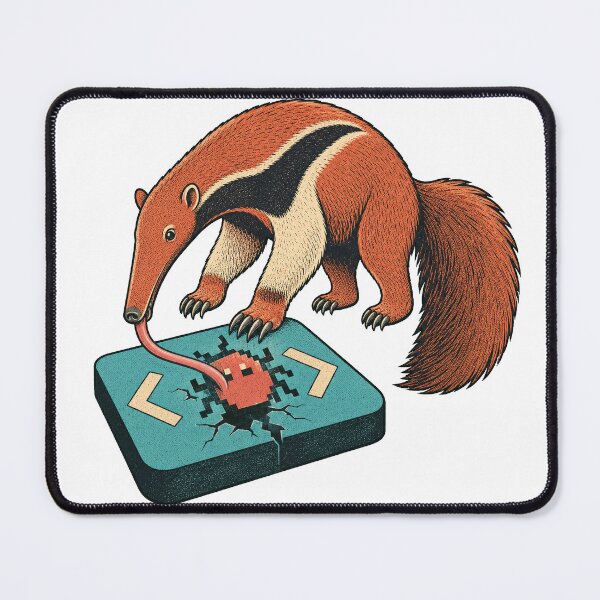 Item preview, Bug-Fixing Anteater – Funny Programmer Creature designed and sold by yagniikd-.