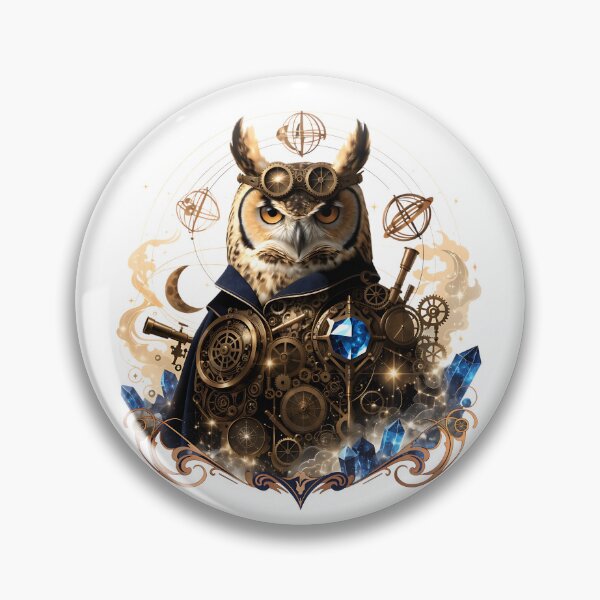 Item preview, Steampunk Astronomer Owl designed and sold by Neural-canvas.