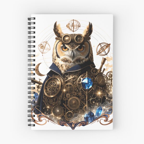Item preview, Steampunk Astronomer Owl designed and sold by Neural-canvas.