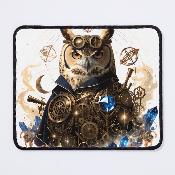 Item preview, Steampunk Astronomer Owl designed and sold by Neural-canvas.