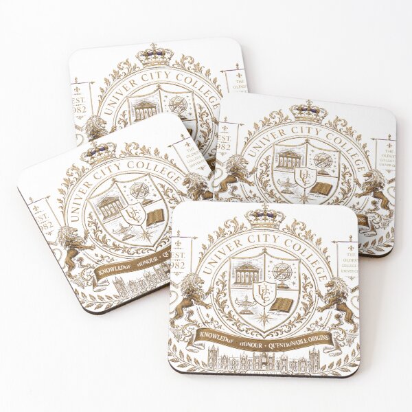Item preview, Univer City College Funny Fake Ivy League Crest Gold Edition designed and sold by lifrary365.